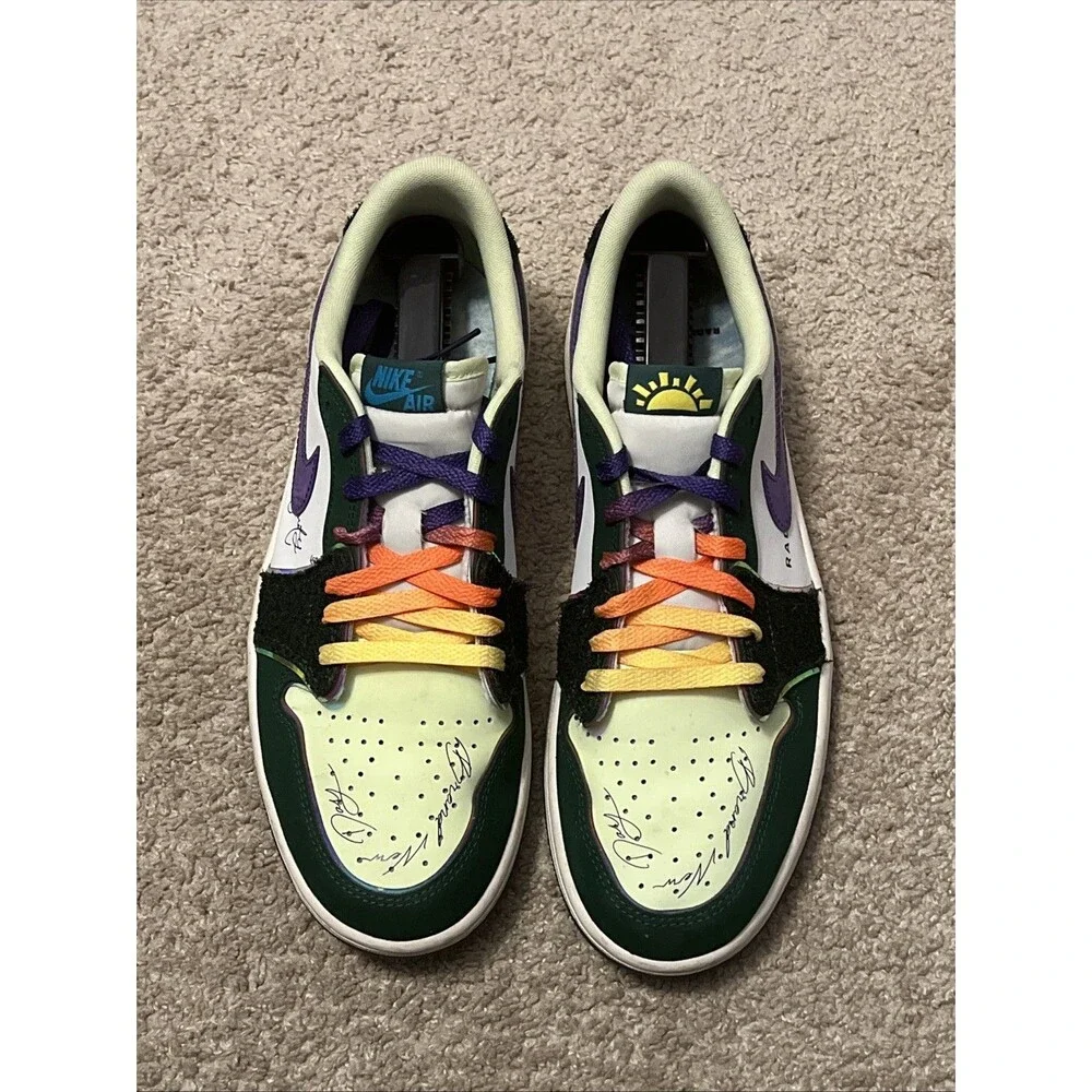 Mens Size 10.5 Nike Air Jordan 1 Retro Low OG Doernbecher Used